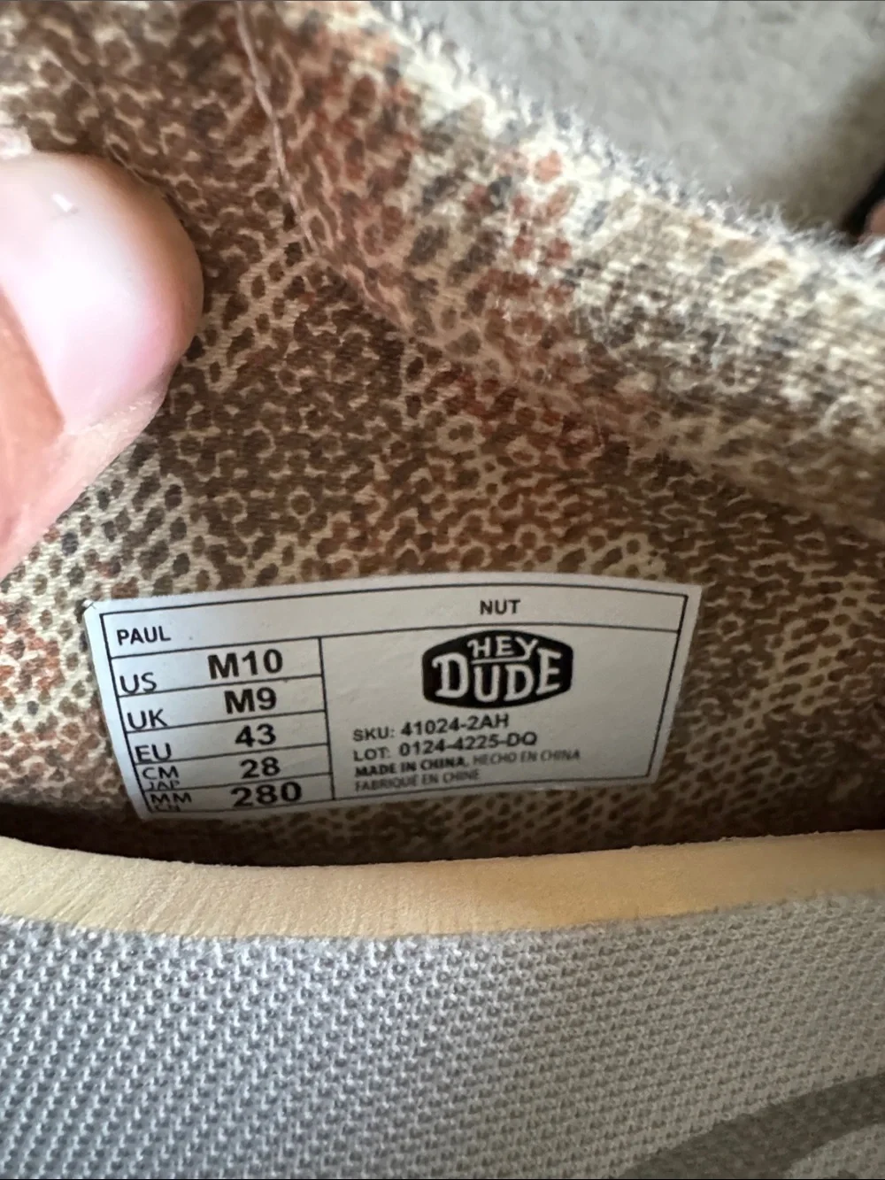 Hey Dude Brown Canvas Casual Slip-On Loafers